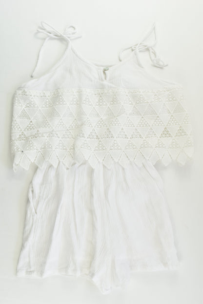 Gum Size 12 Lined Lace Playsuit