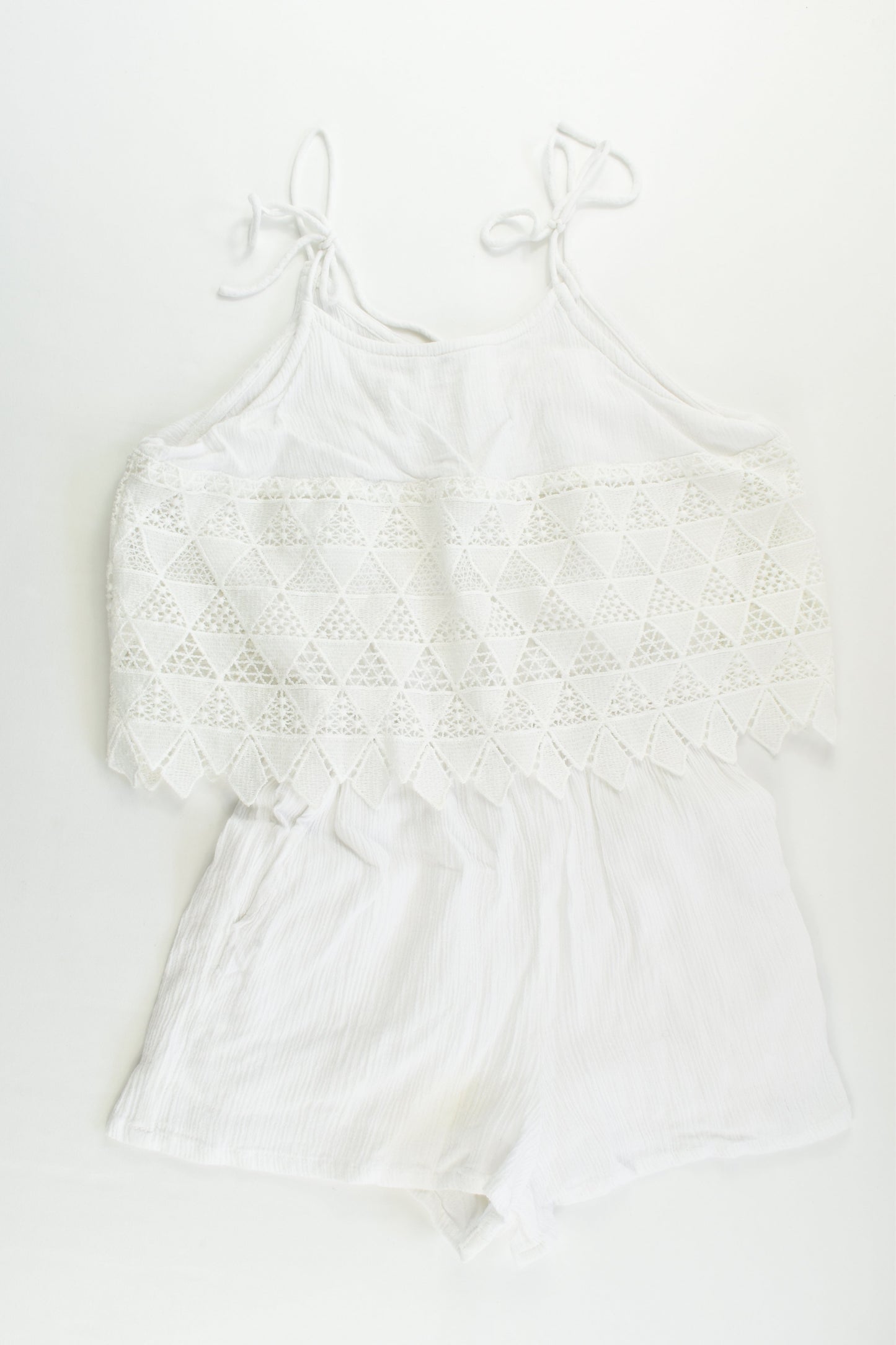 Gum Size 12 Lined Lace Playsuit