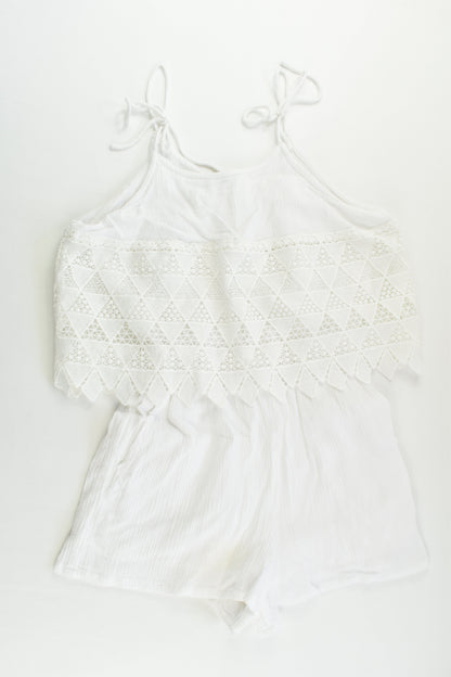 Gum Size 12 Lined Lace Playsuit