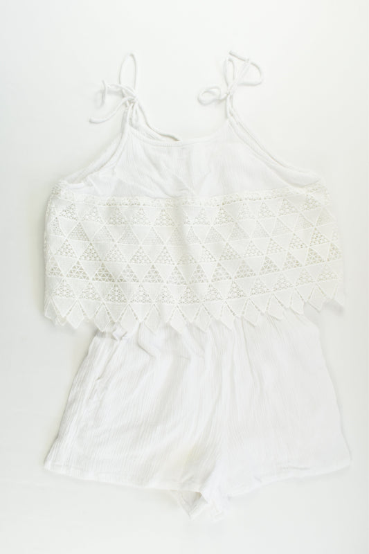 Gum Size 12 Lined Lace Playsuit