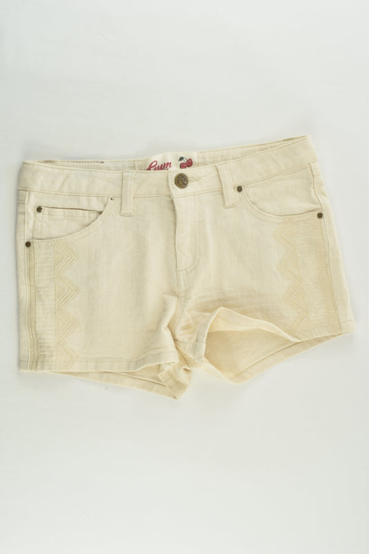 Gum Size 12 Stretchy Denim Shorts