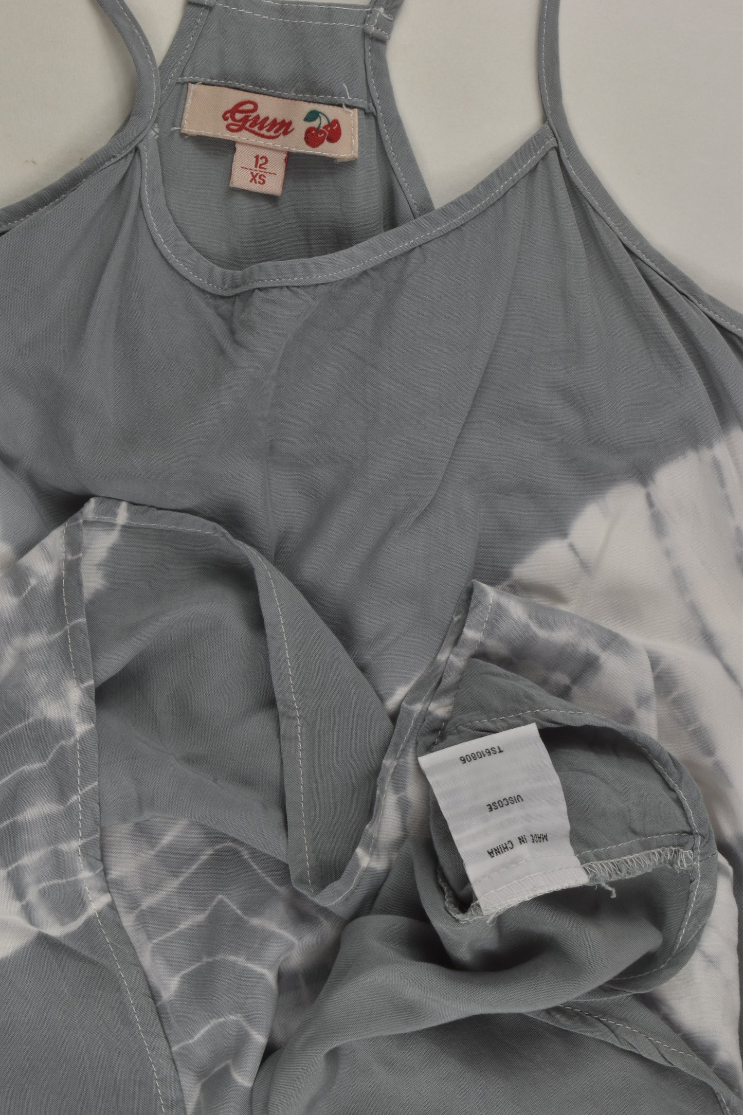 Gum Size 12 Tie-Dye Viscose Dress