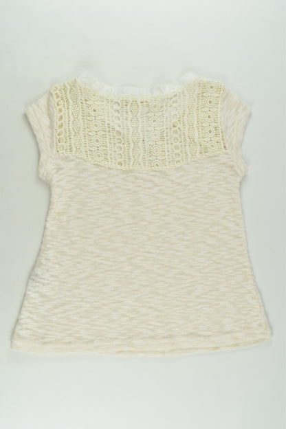 Gum Size 8 Knit T-shirt with Lace Detail