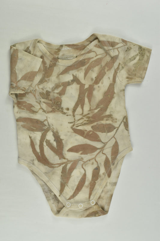 Gumnut Magic Size 00 Naturally Dyed Eucalyptys Leaves Bodysuit