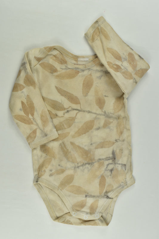 Gumnut Magic Size 00 Naturally Dyed Eucalyptys Leaves Bodysuit