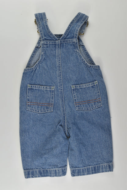 Gymboree Size 000 Plane Denim Overalls