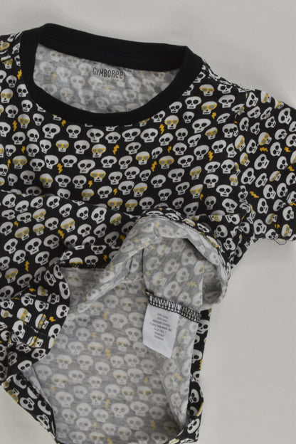 Gymboree Size 1 (12-18 months) Skulls T-shirt