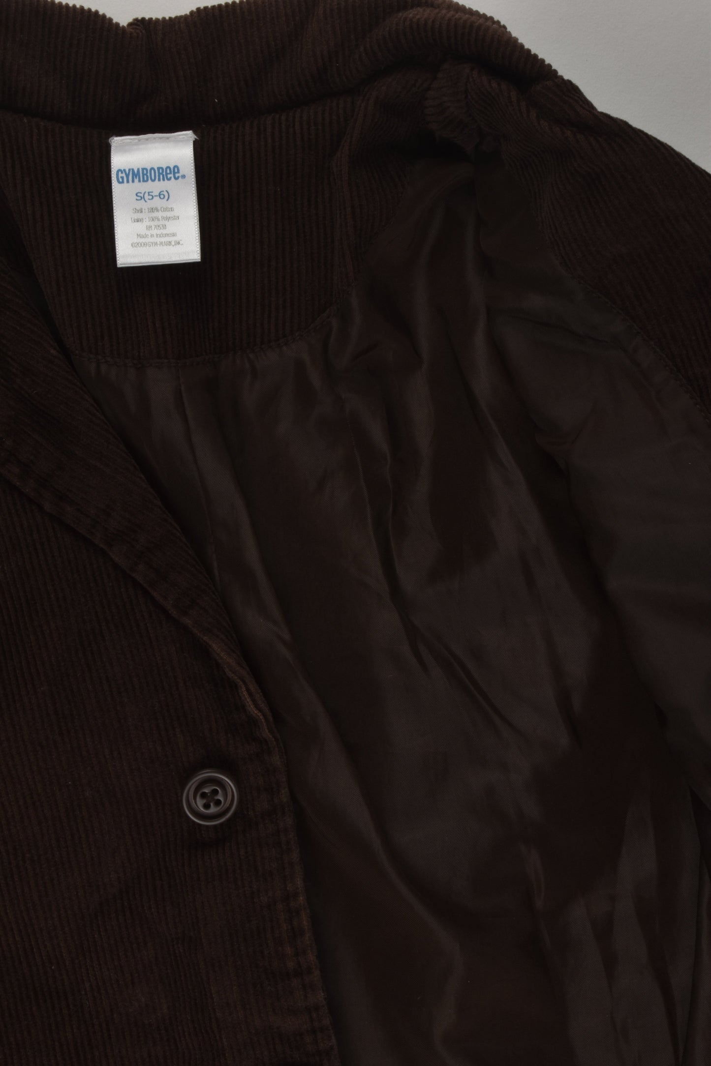Gymboree Size 5-6 Cord Jacket