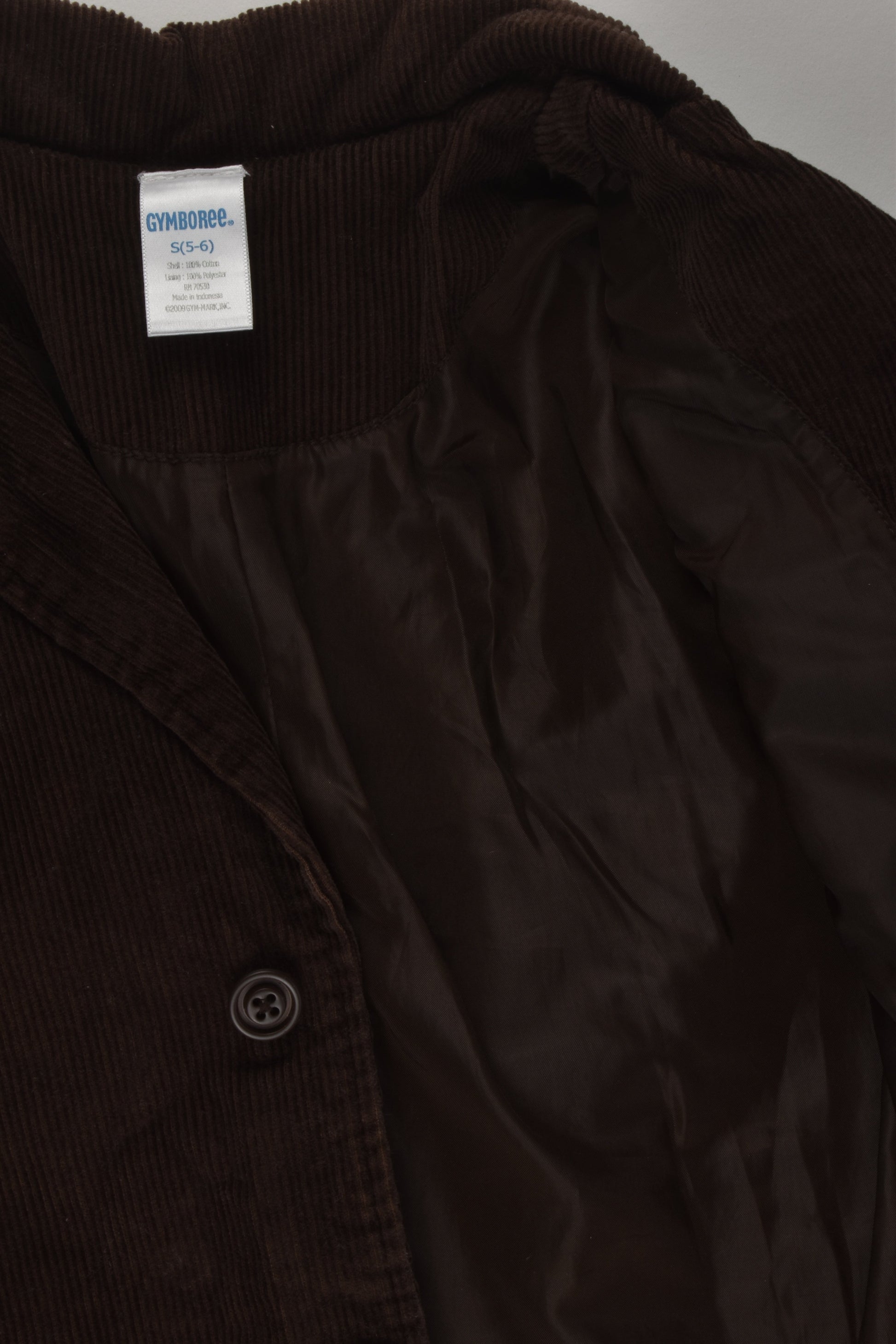 Gymboree Size 5-6 Cord Jacket
