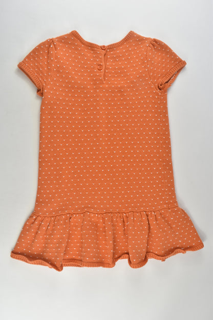 Gymboree Size 5 Pumpkin Knit Dress