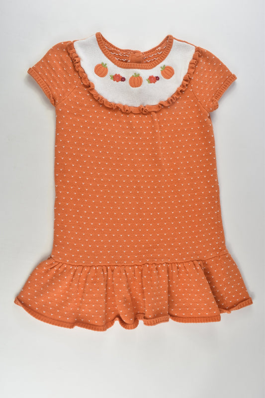 Gymboree Size 5 Pumpkin Knit Dress