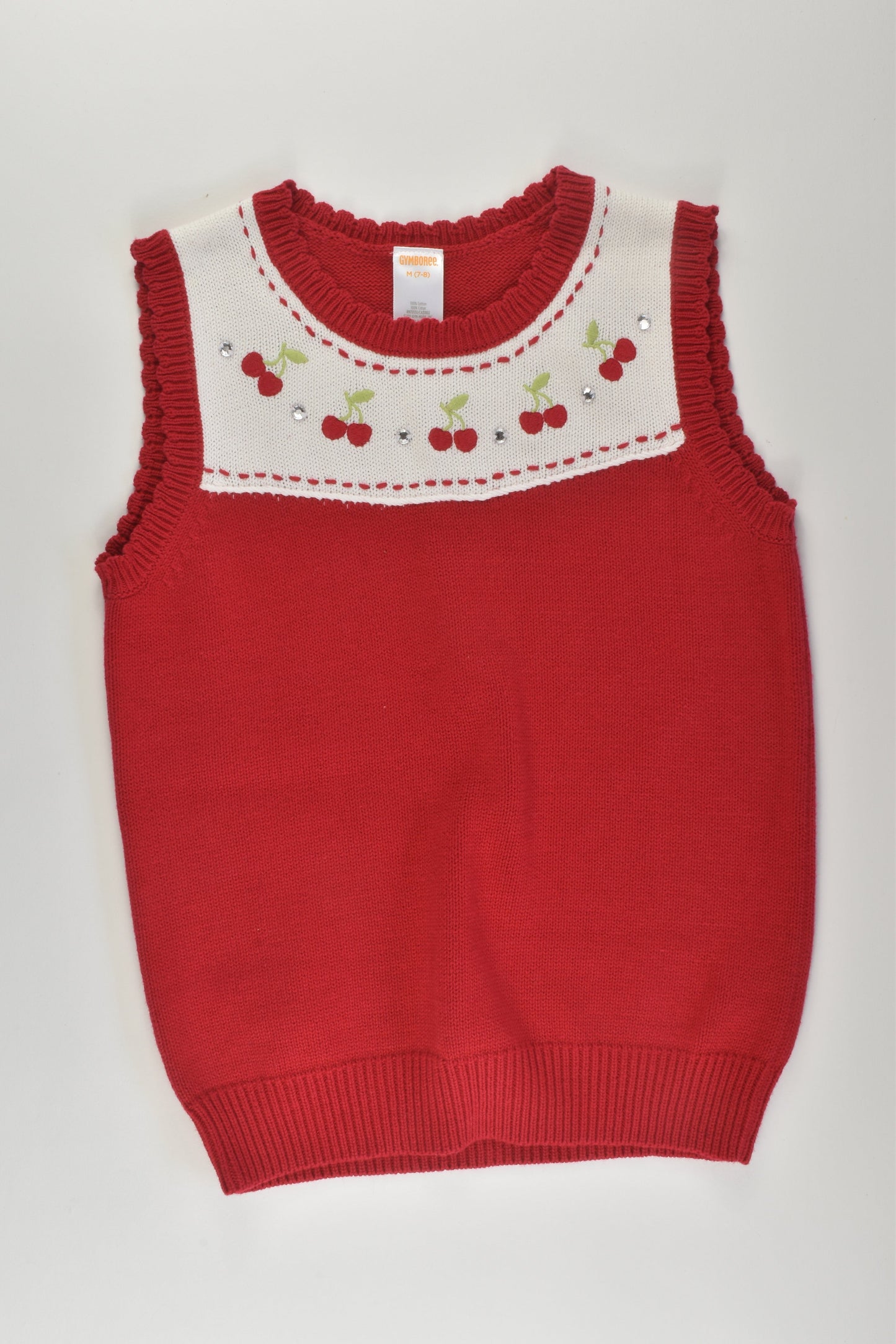 Gymboree Size 7-8 Cherries Knit Vest