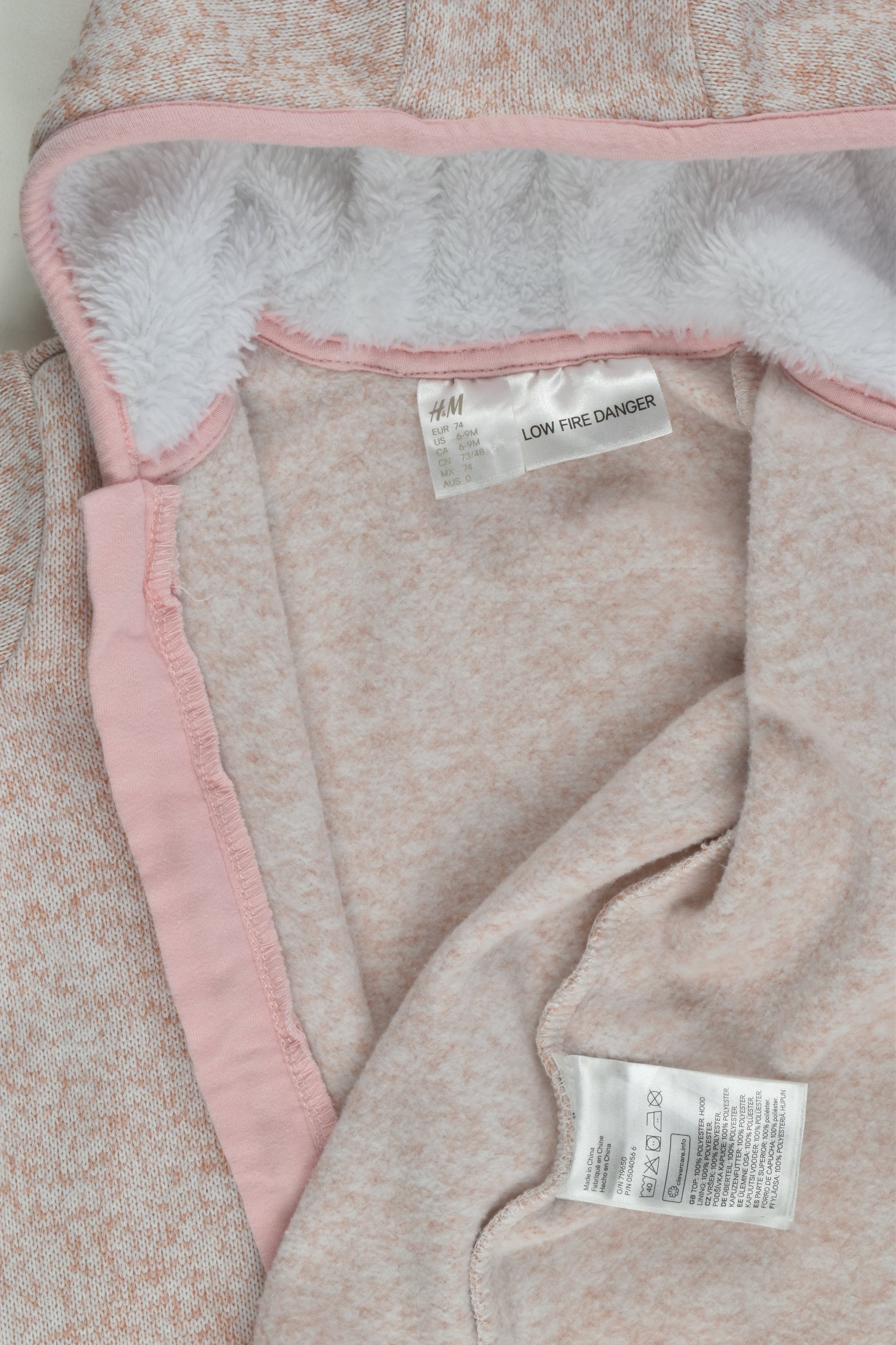 H&M Size 0 (74 cm) Warm Zip Jumper