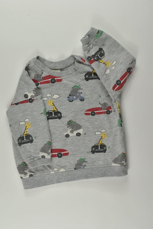 H&M Size 0 Animals and Vehicles Sweater