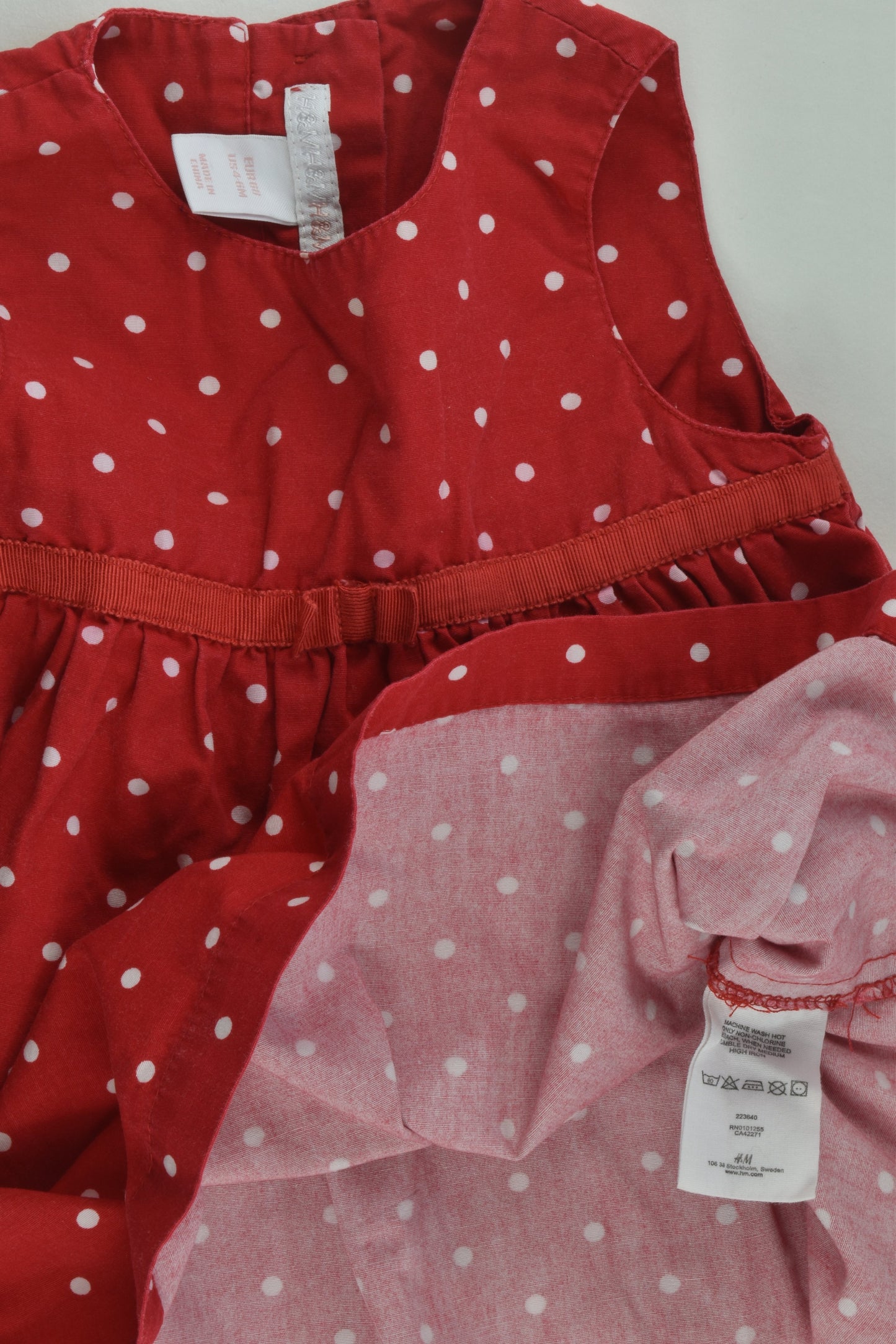 H&M Size 00 (68 cm) Polka Dots Dress