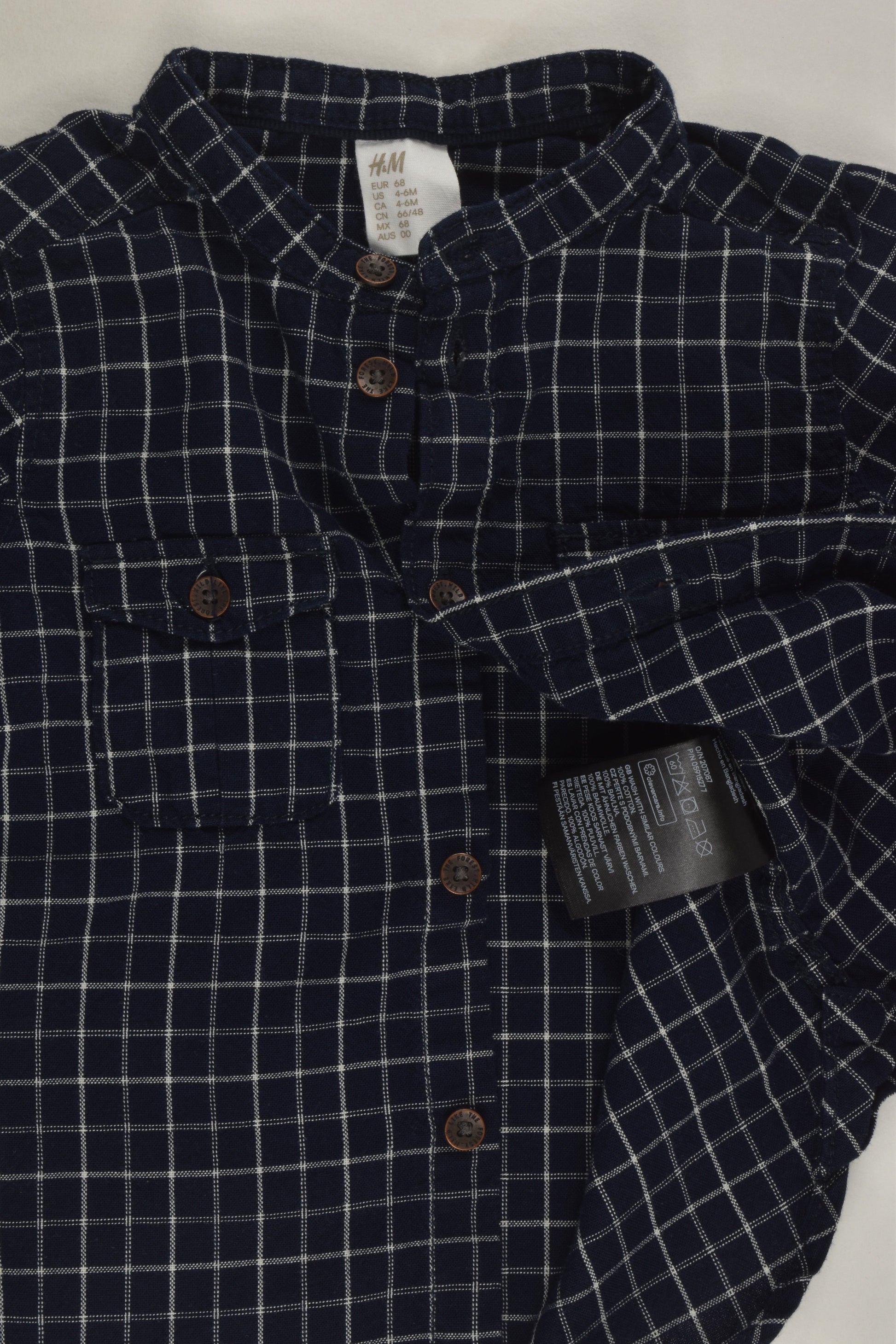 H&M Size 00 Checked Shirt