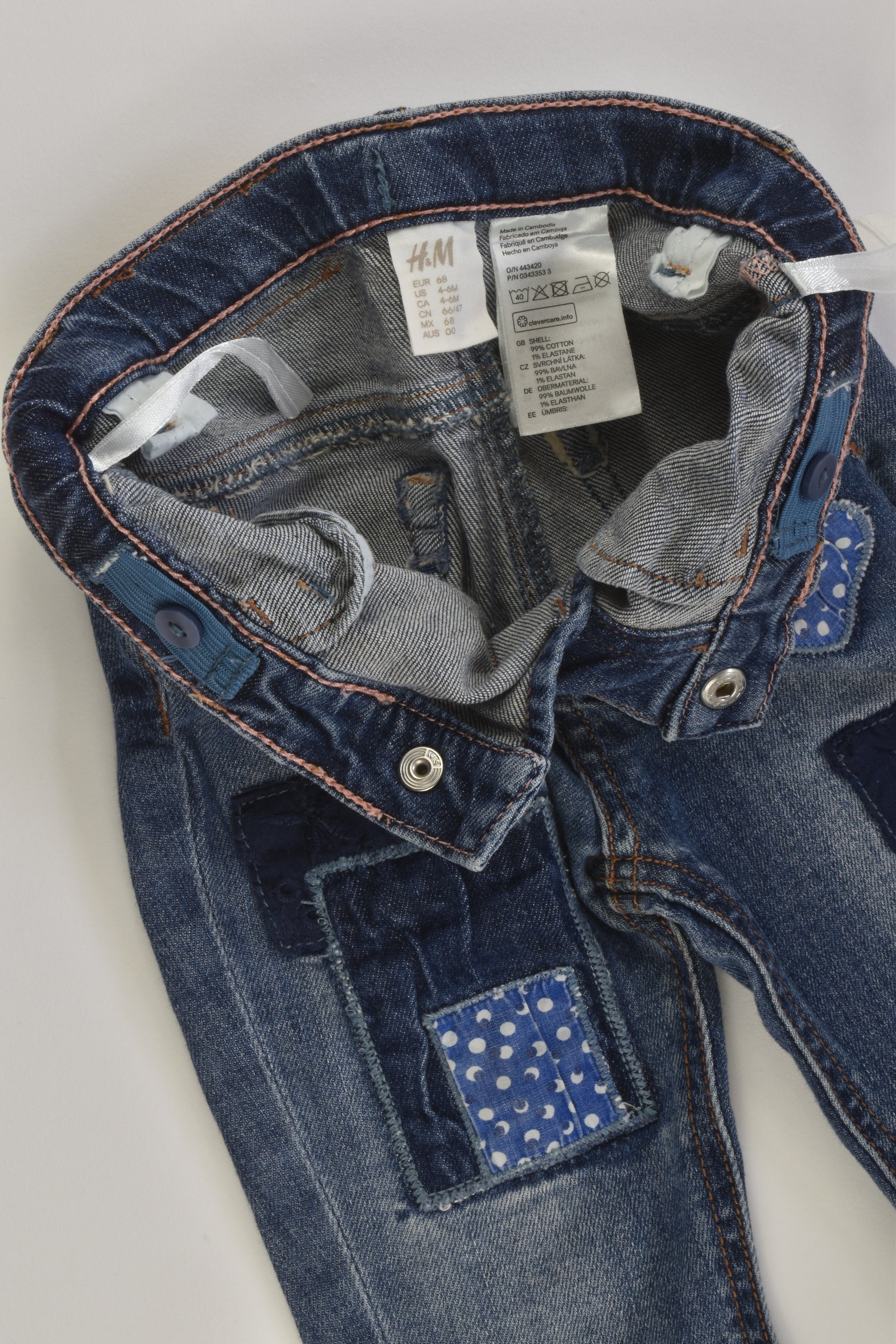 H&M Size 00 Denim Pants