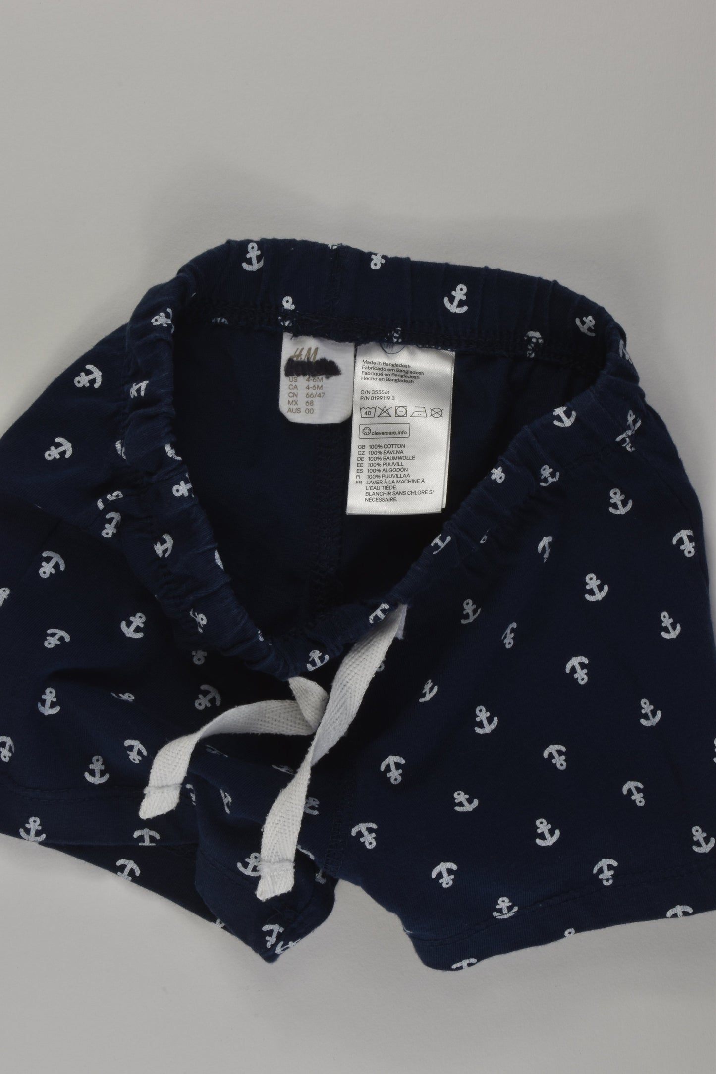 H&M Size 00 Nautical Shorts