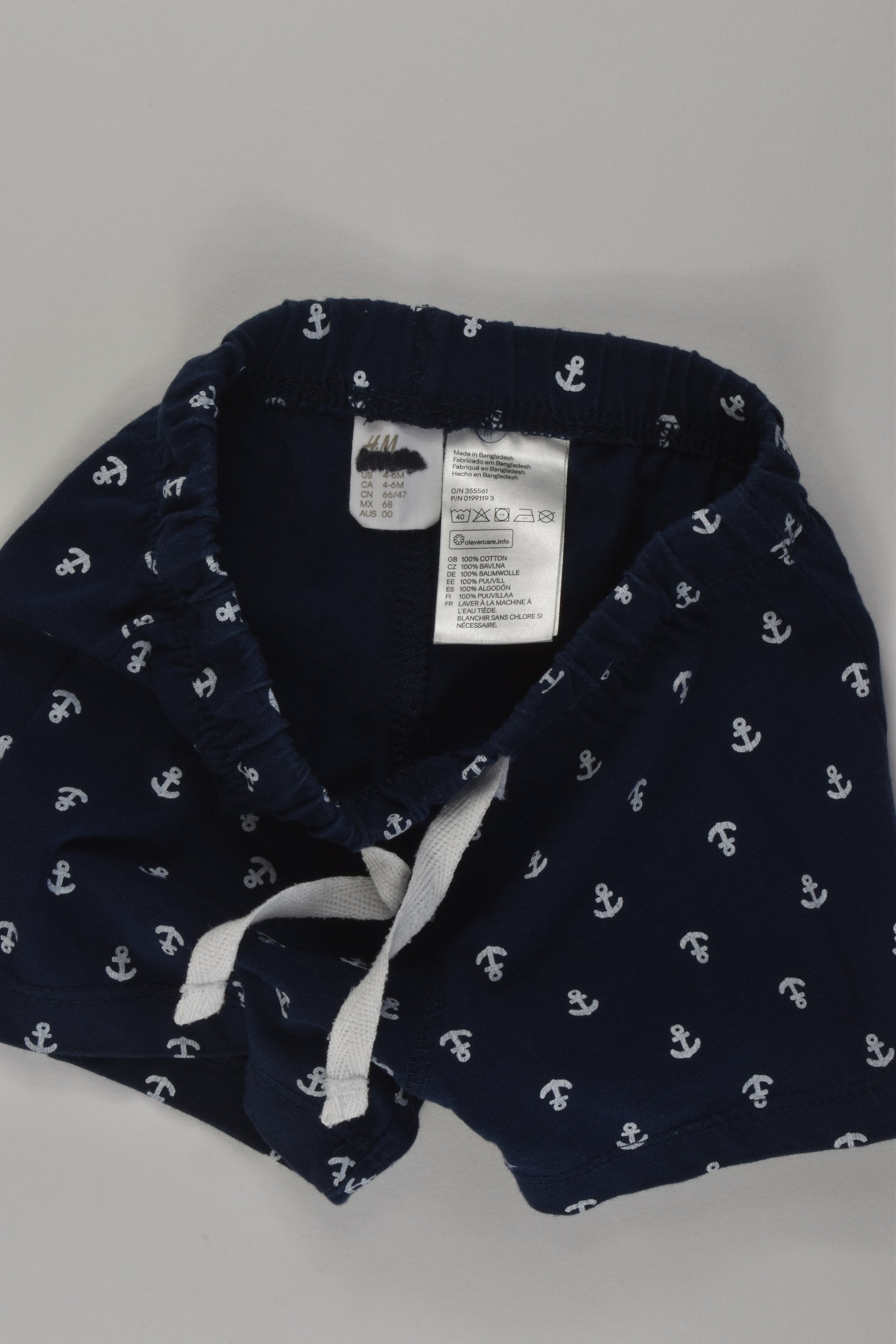 H&M Size 00 Nautical Shorts