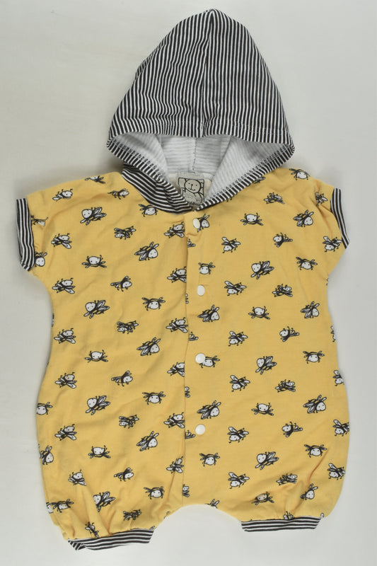 H&M Size 000 Bee Short Romper