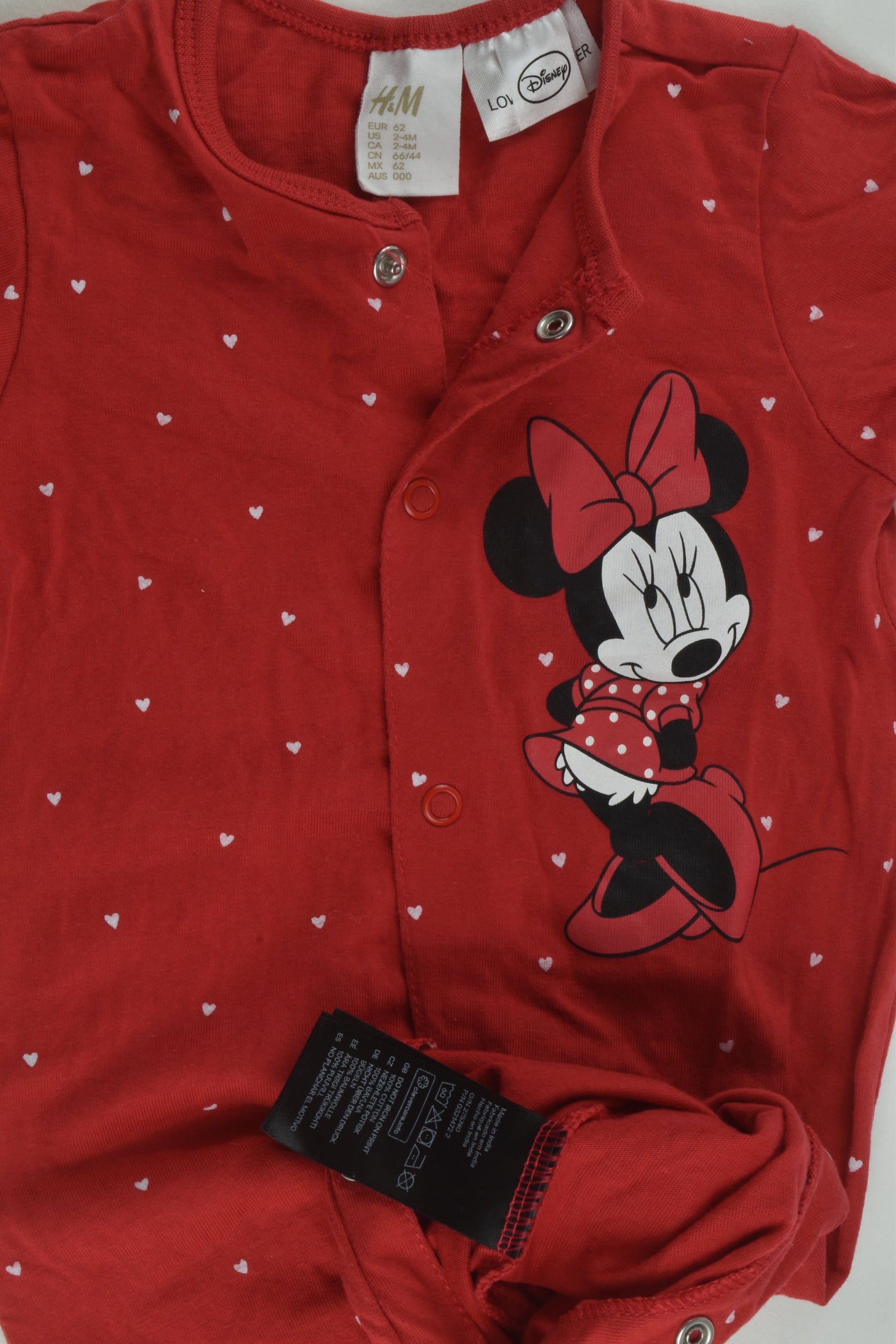 H&M Size 000 Minnie Mouse Romper
