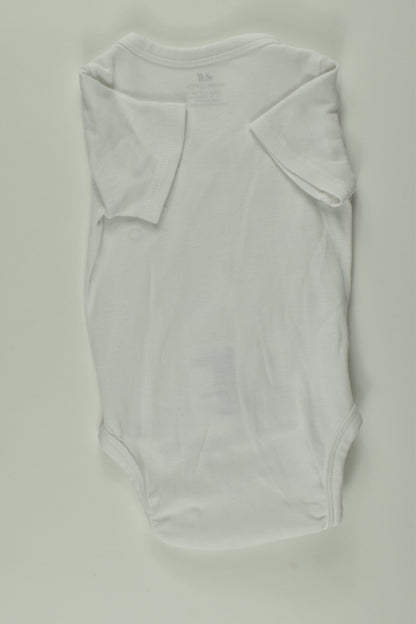 H&M Size 000 Organic Wrap Bodysuit