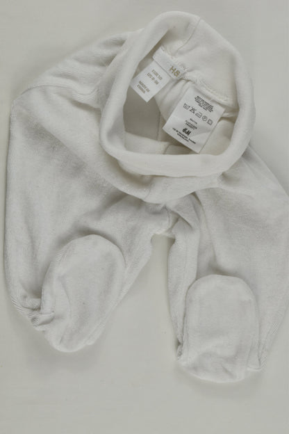 H&M Size 0000 (50 cm) Footed Velour Pants