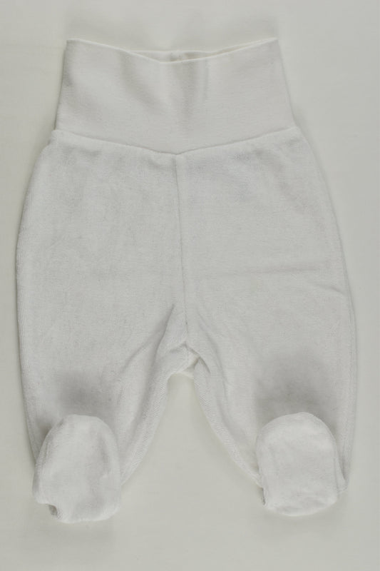 H&M Size 0000 (50 cm) Footed Velour Pants