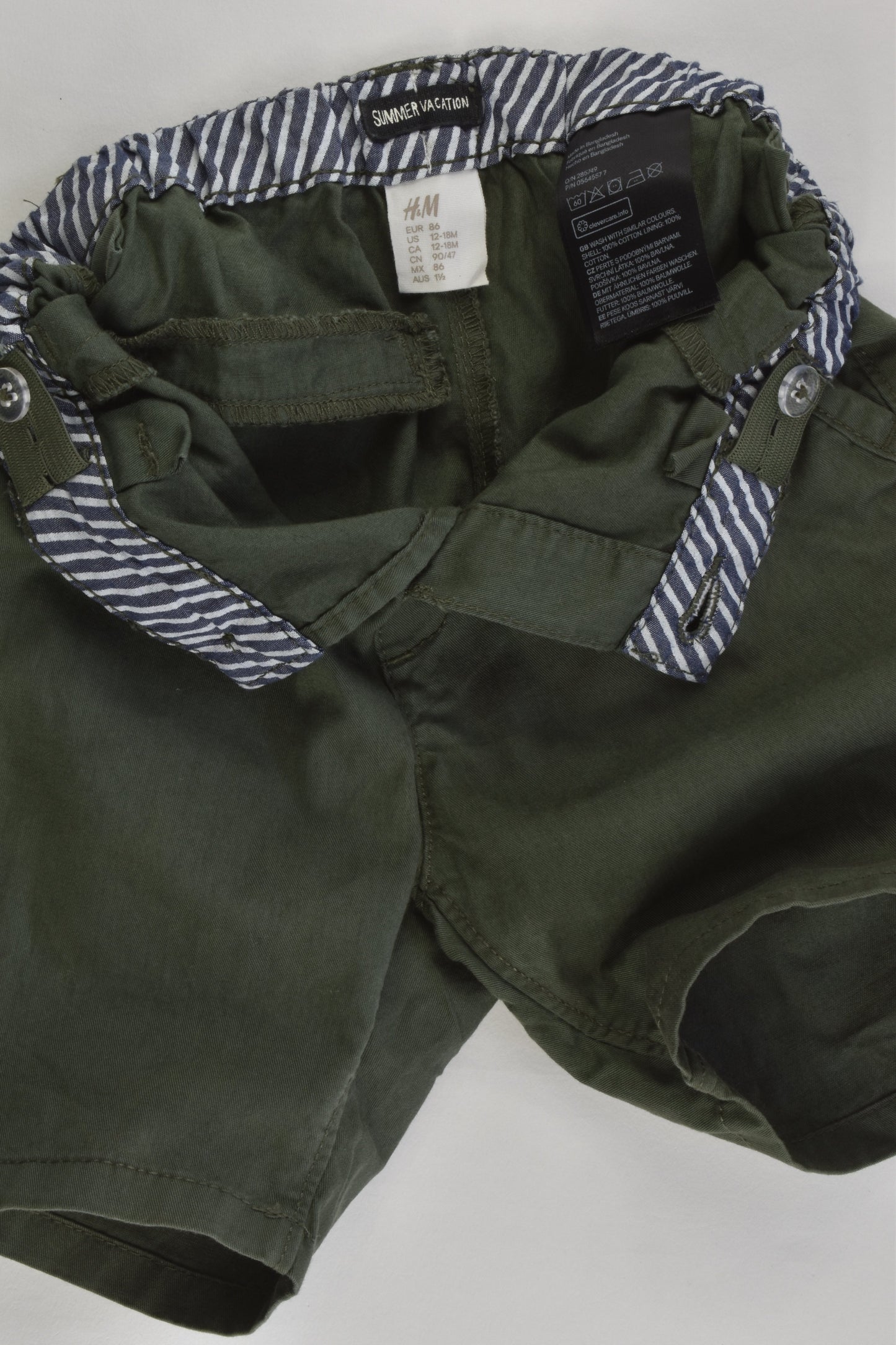 H&M Size 1 (12-18 months) Lightweight Shorts