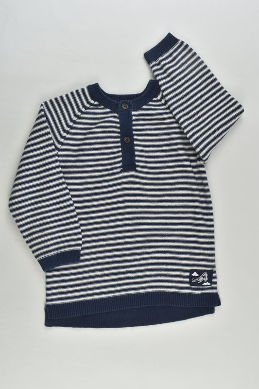 H&M Size 1 (80 cm) Striped Knit Jumper
