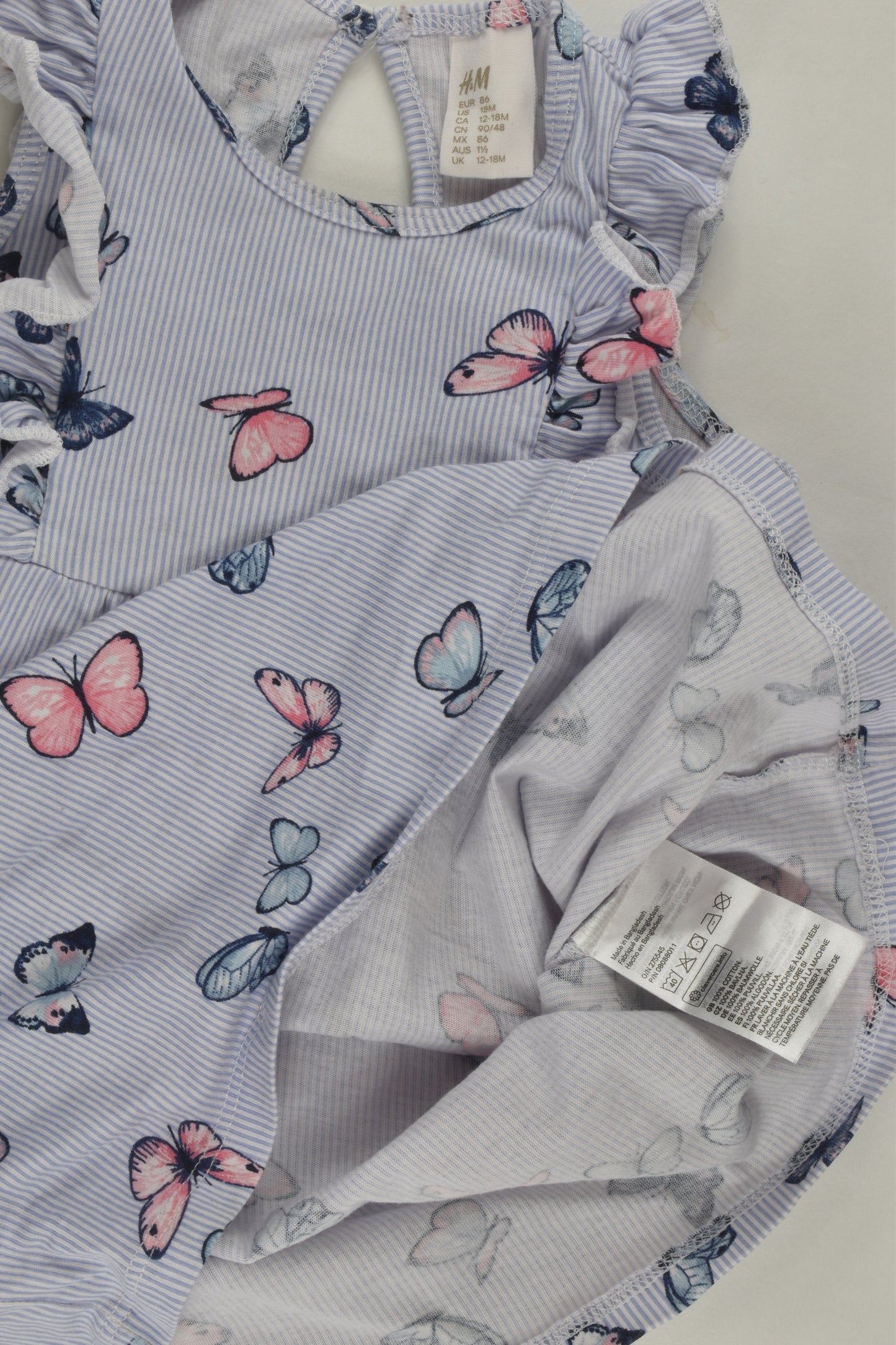 H&M Size 1 (86 cm) Butterfly Dress