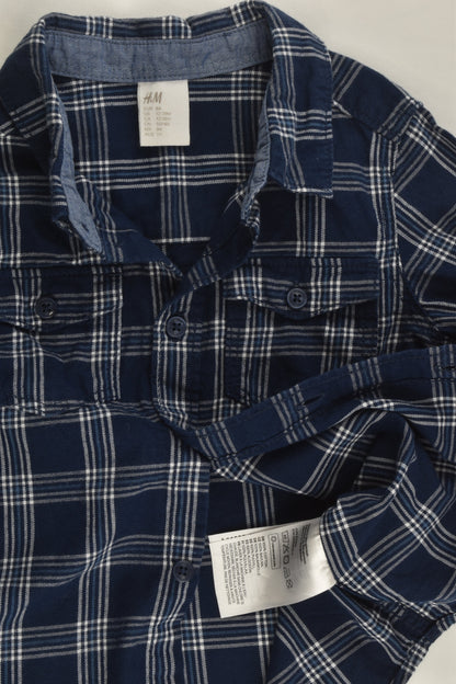 H&M Size 1 (86 cm) Checked Shirt