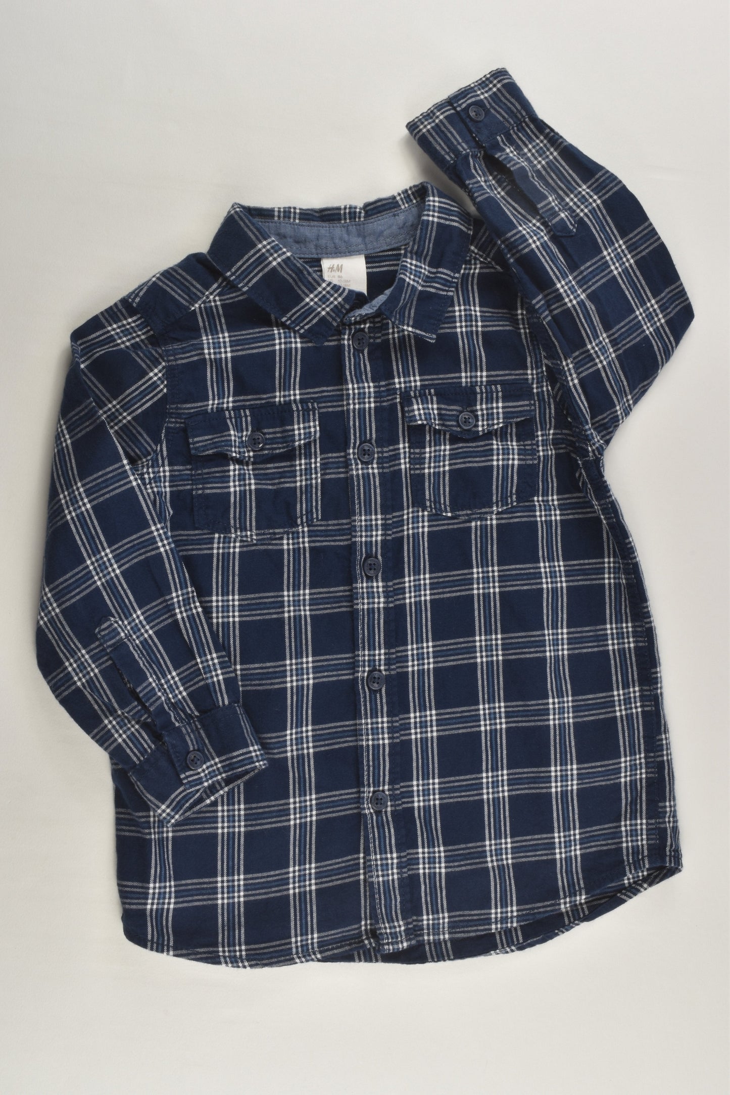 H&M Size 1 (86 cm) Checked Shirt