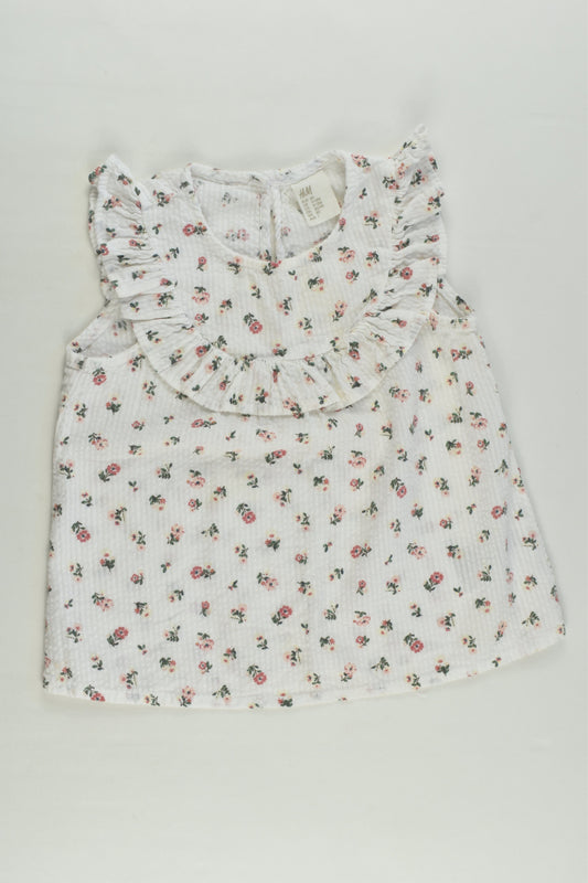 H&M Size 1 Floral Blouse