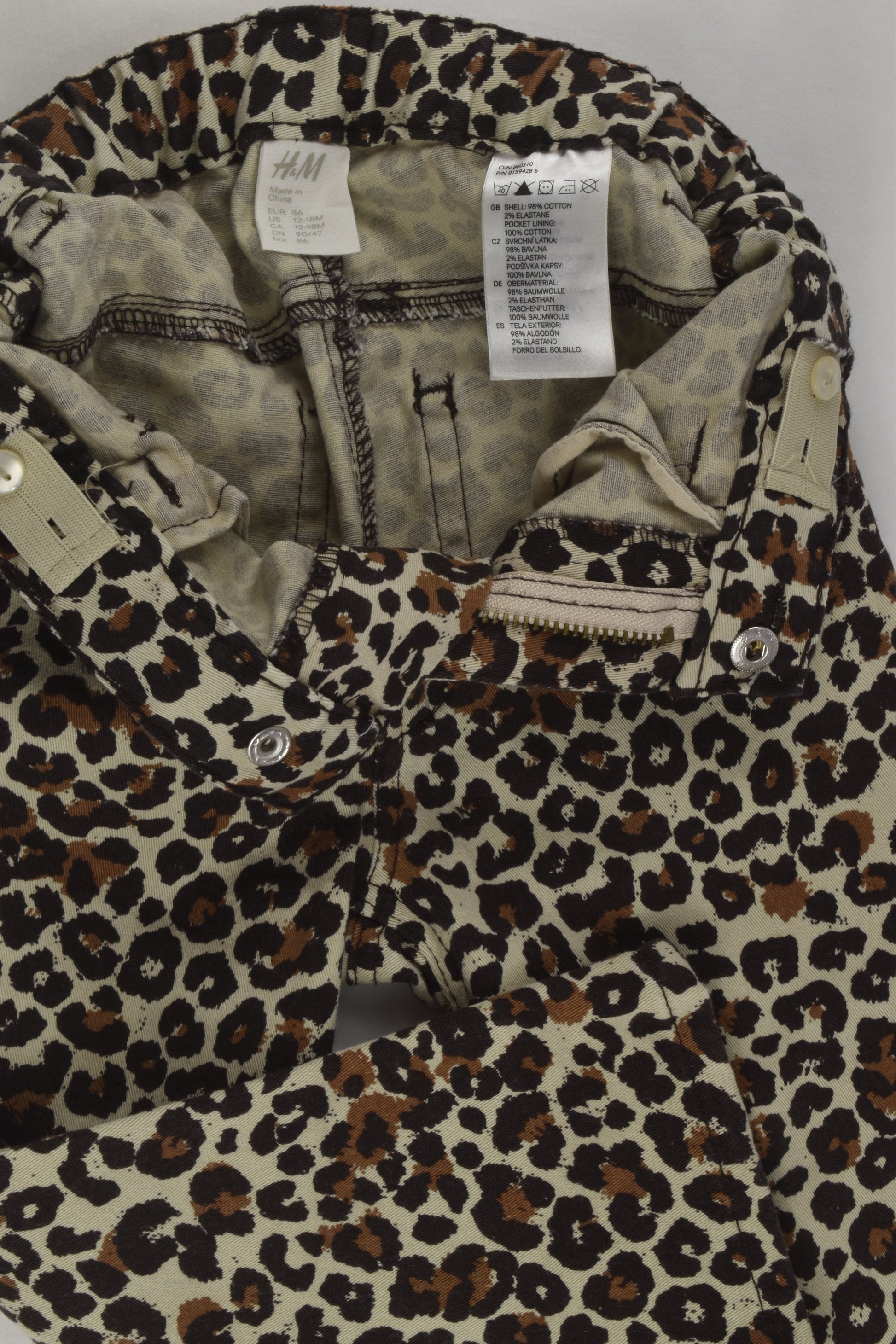 H&M Size 1 Leopard Print Pants