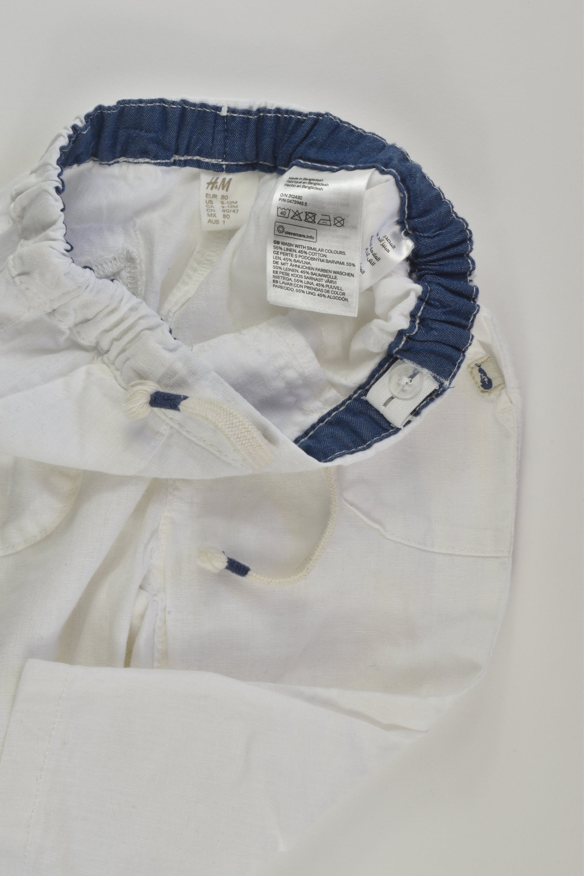 H&M Size 1 Linen Blend Pants