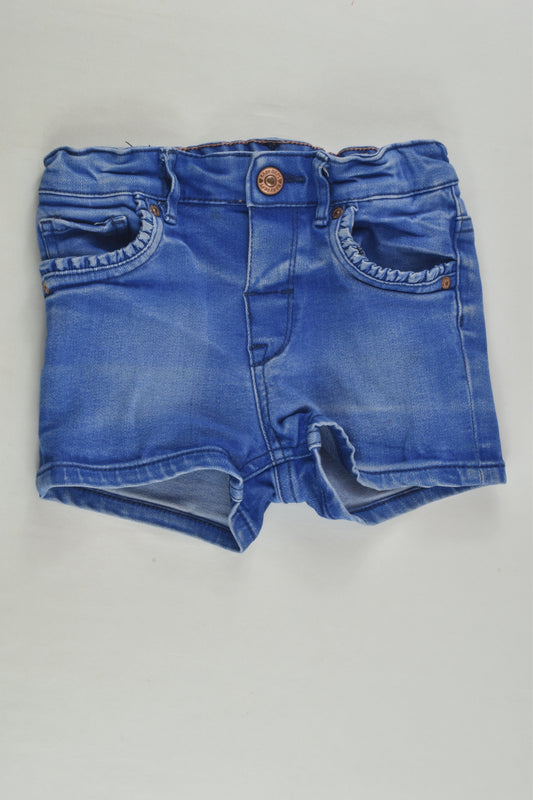 H&M Size 1 Stretchy Denim Shorts