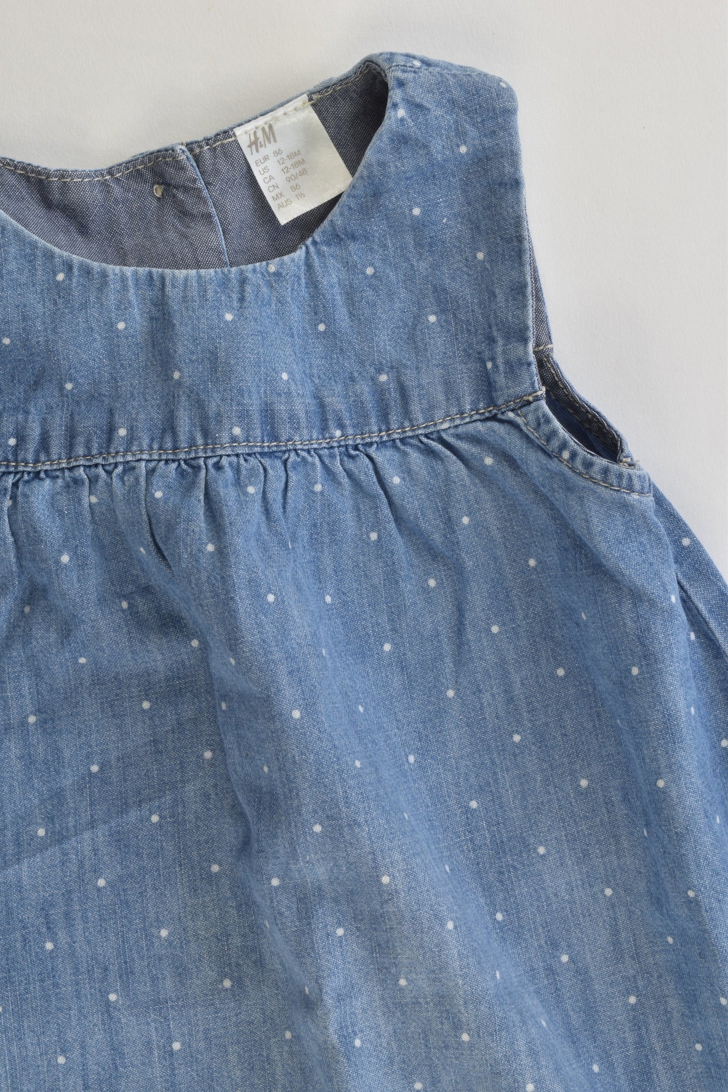 H&M Size 12-18 months (1.5 years) Soft Denim Dress