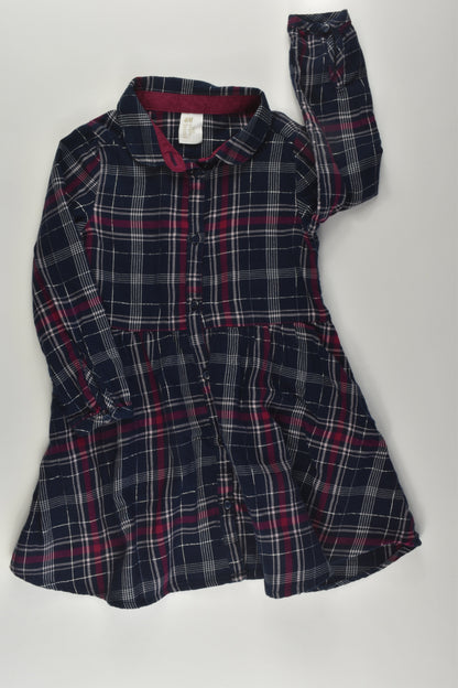 H&M Size 2 Checked Dress