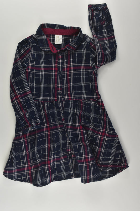 H&M Size 2 Checked Dress