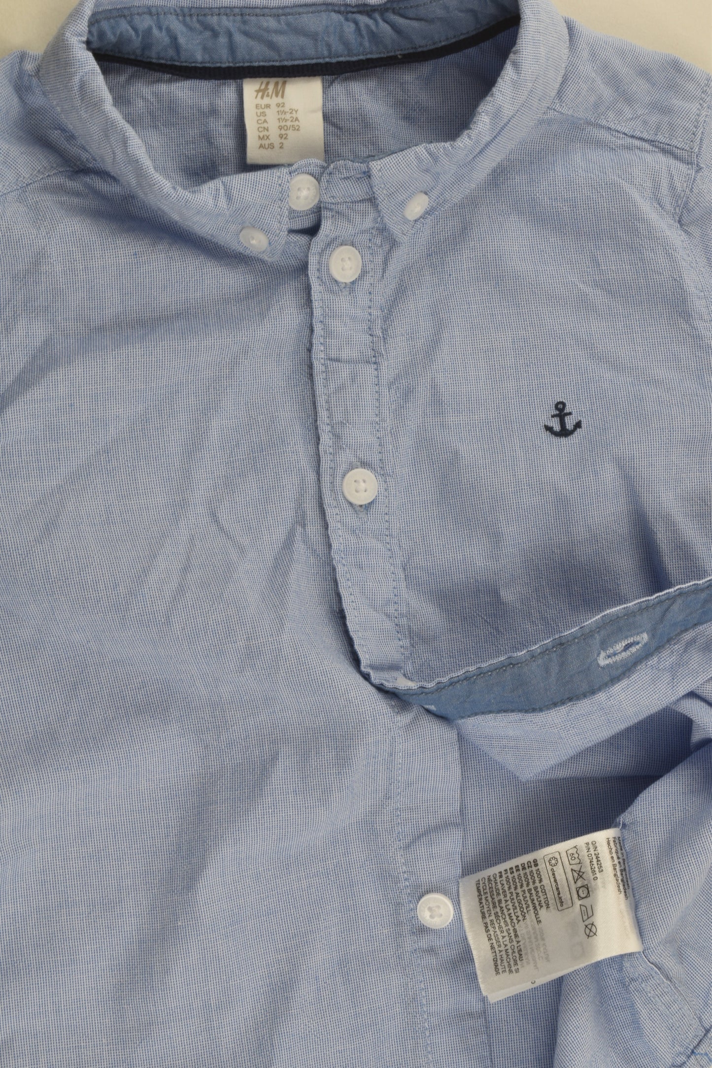 H&M Size 2 Nautical Shirt
