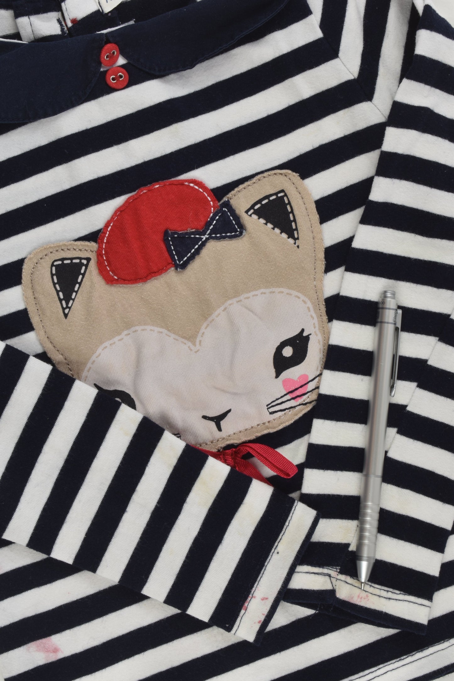 H&M Size 3-4 (98/104 cm) French Cat Top