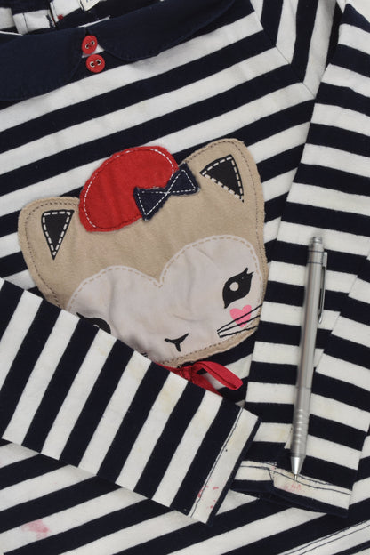 H&M Size 3-4 (98/104 cm) French Cat Top