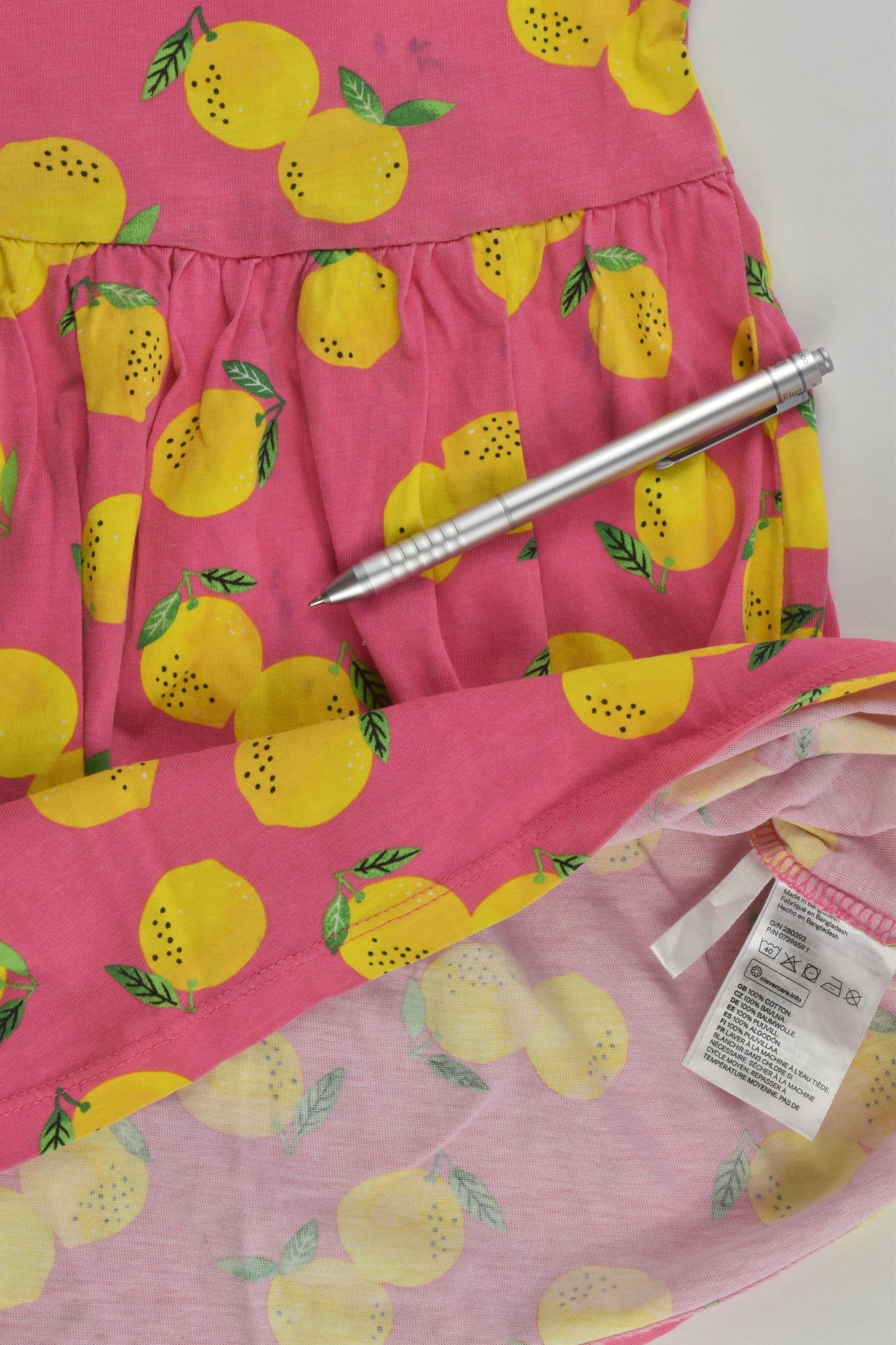H&M Size 3-4 (98/104 cm) Lemon Dress