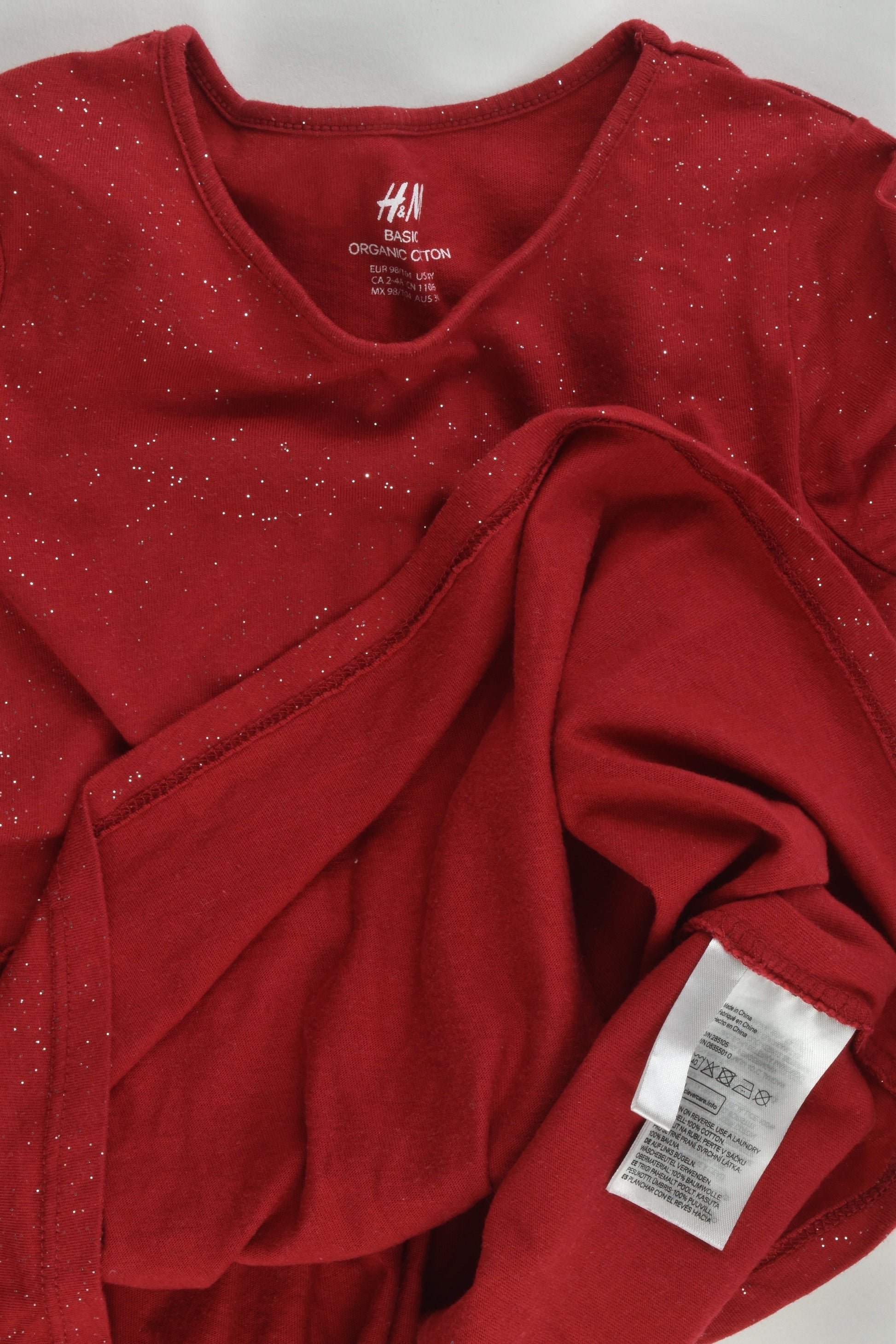 H&M Size 3-4 (98/104 cm) Organic Dress