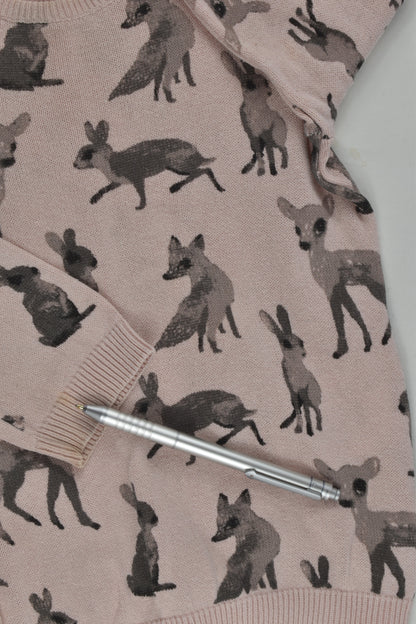 H&M Size 3-4 Forest Animals Knit Jumper
