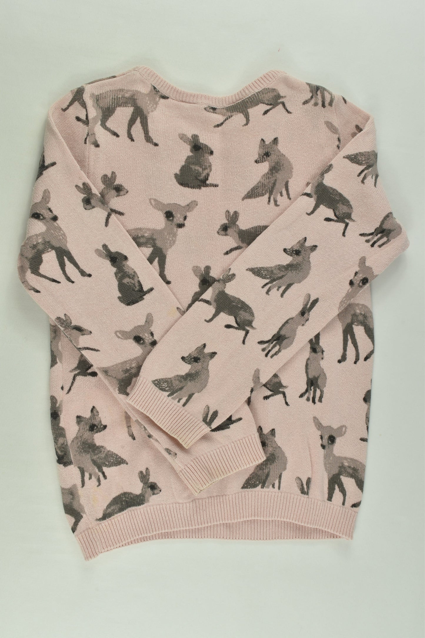 H&M Size 3-4 Forest Animals Knit Jumper