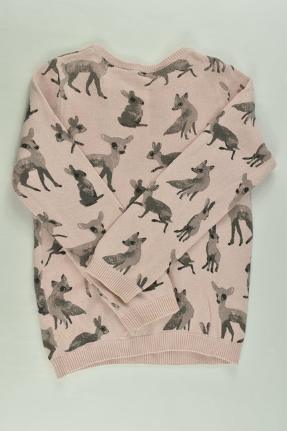 H&M Size 3-4 Forest Animals Knit Jumper