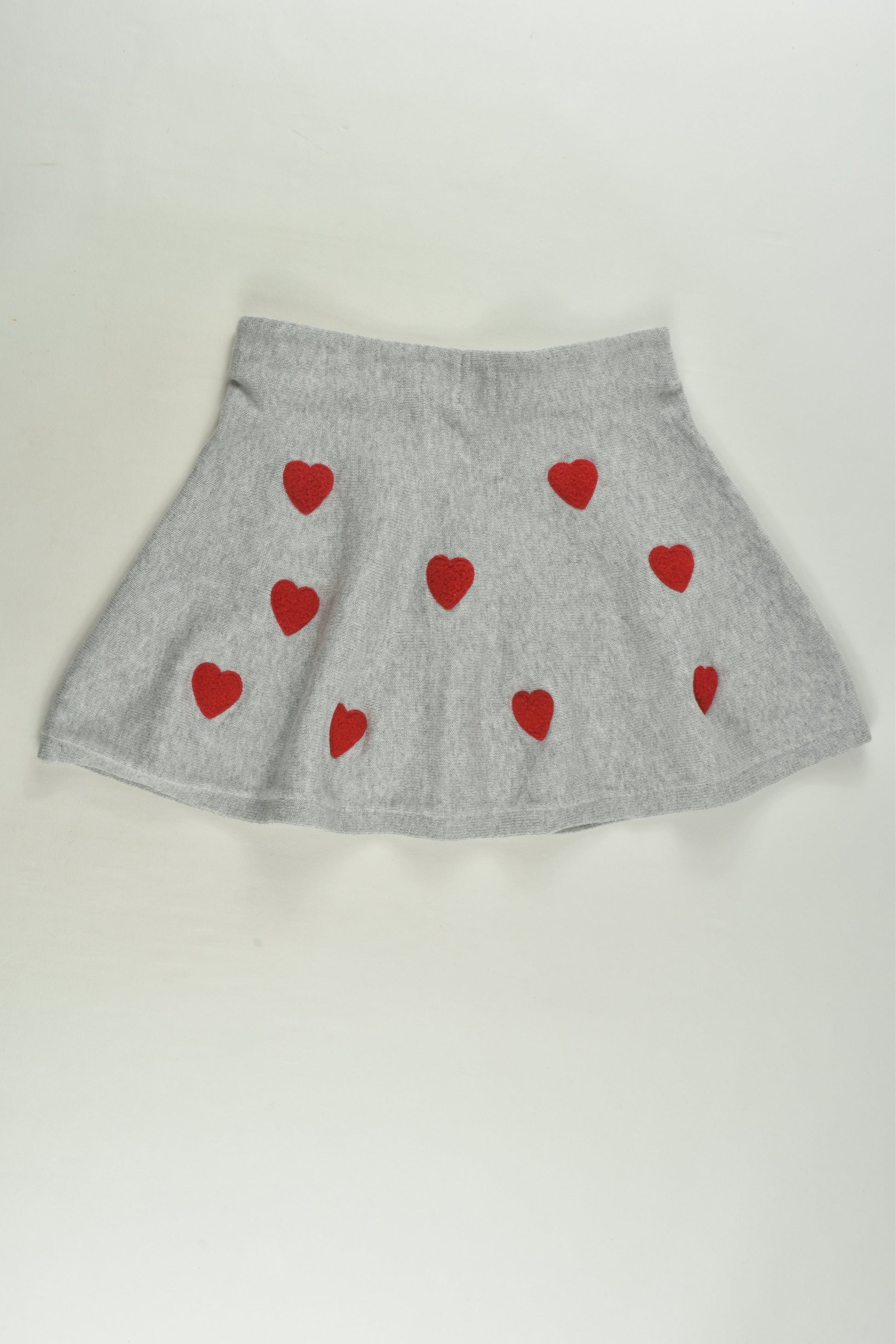 H&M Size 3-4 Love Hearts Knit Skirt