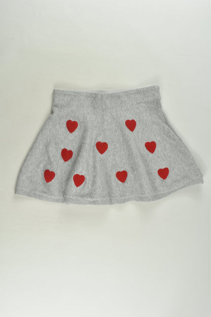 H&M Size 3-4 Love Hearts Knit Skirt